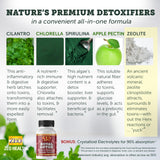 Zeo Health Royal Detox cápsulas en mano para destacar dosificación conveniente