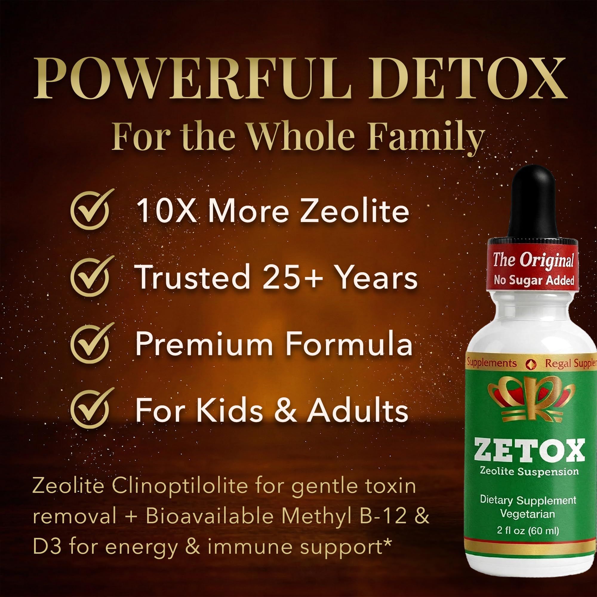 Zeo Health ZETOX cuentagotas en detalle para dosificación precisa