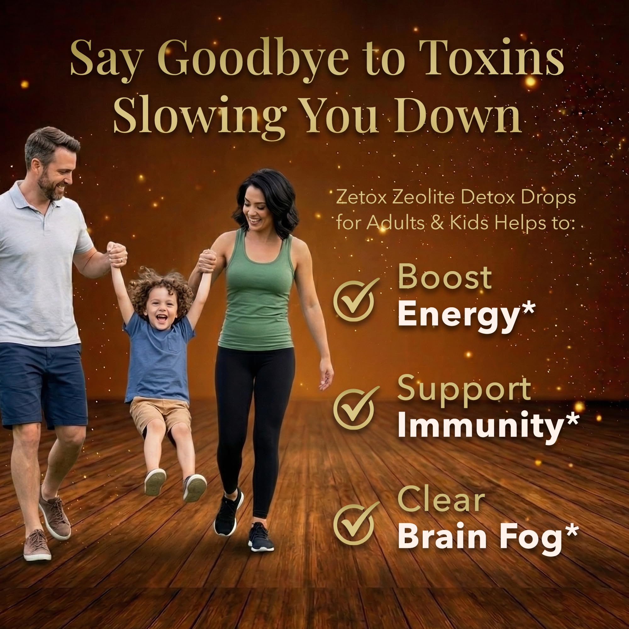 Zeo Health ZETOX ingredientes: zeolita, B12 metilada y D3 visibles