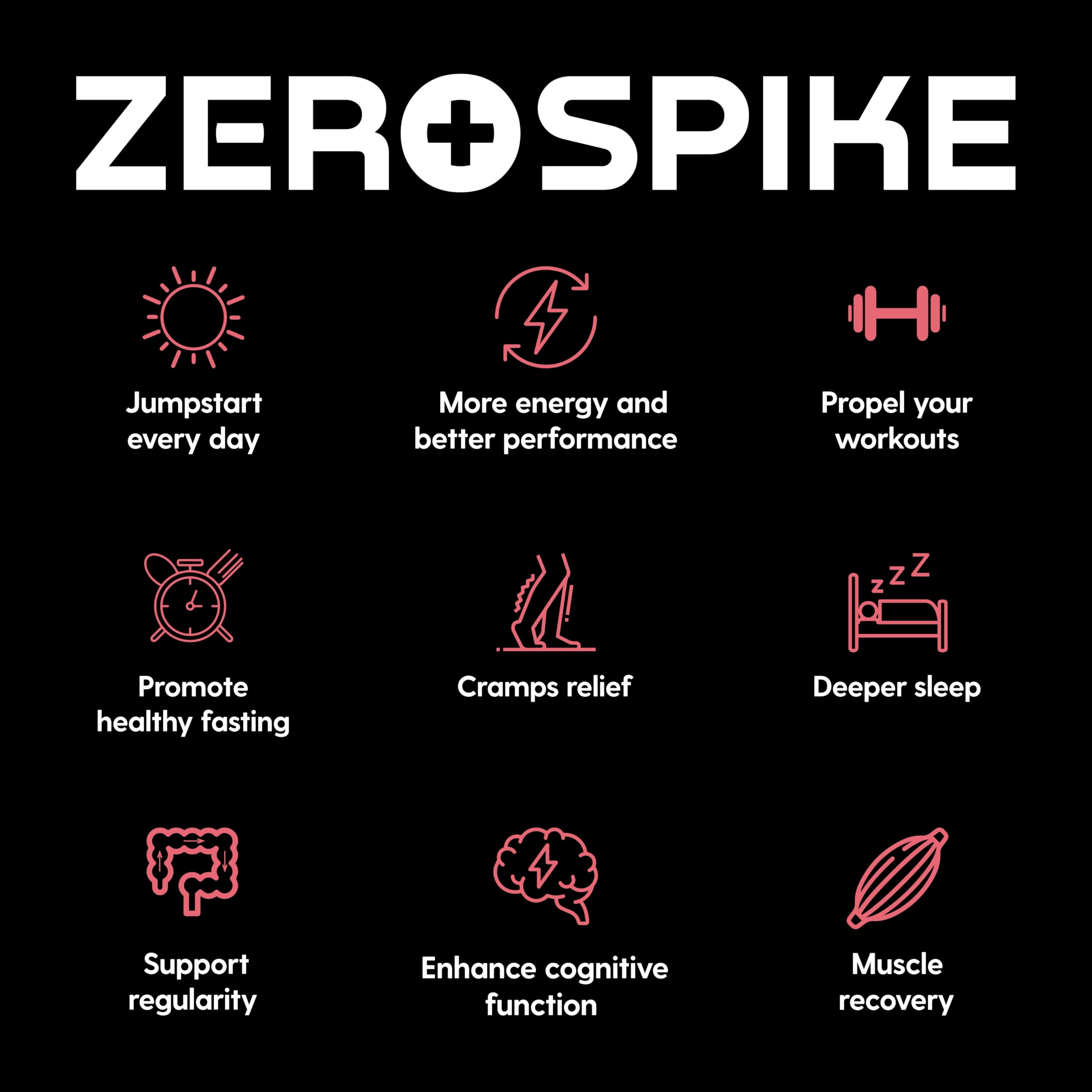Zerospike comparación tamaño con una mano para entender porción