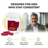 Zest Of Moringa cápsula en mano para comparar tamaño y dosificación