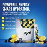 ZEST sobre abierto con polvo fino listo para disolver, fácil mezcla