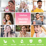 Zetelixia escena familiar disfrutando gominolas en la mesa del desayuno
