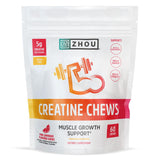ZHOU frasco frontal mostrando 60 gomitas y sabor pink lemonade, práctico para entrenar