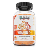 ZHOU envase frontal de Vitamin C+ Gummies con información clara