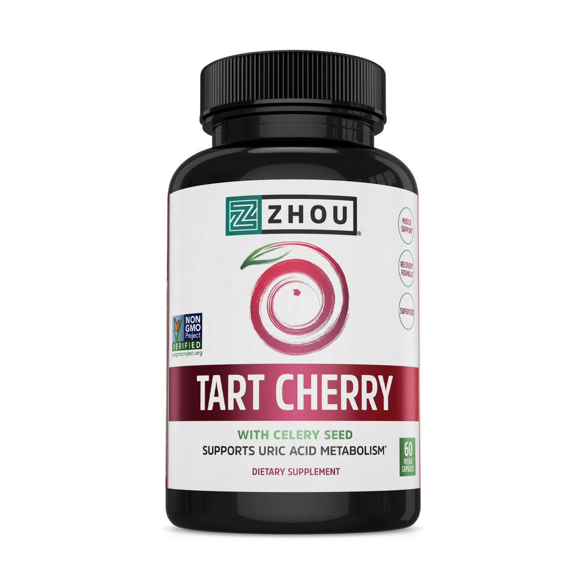 ZHOU envase frontal de Tart Cherry Parent mostrando diseño y cantidad