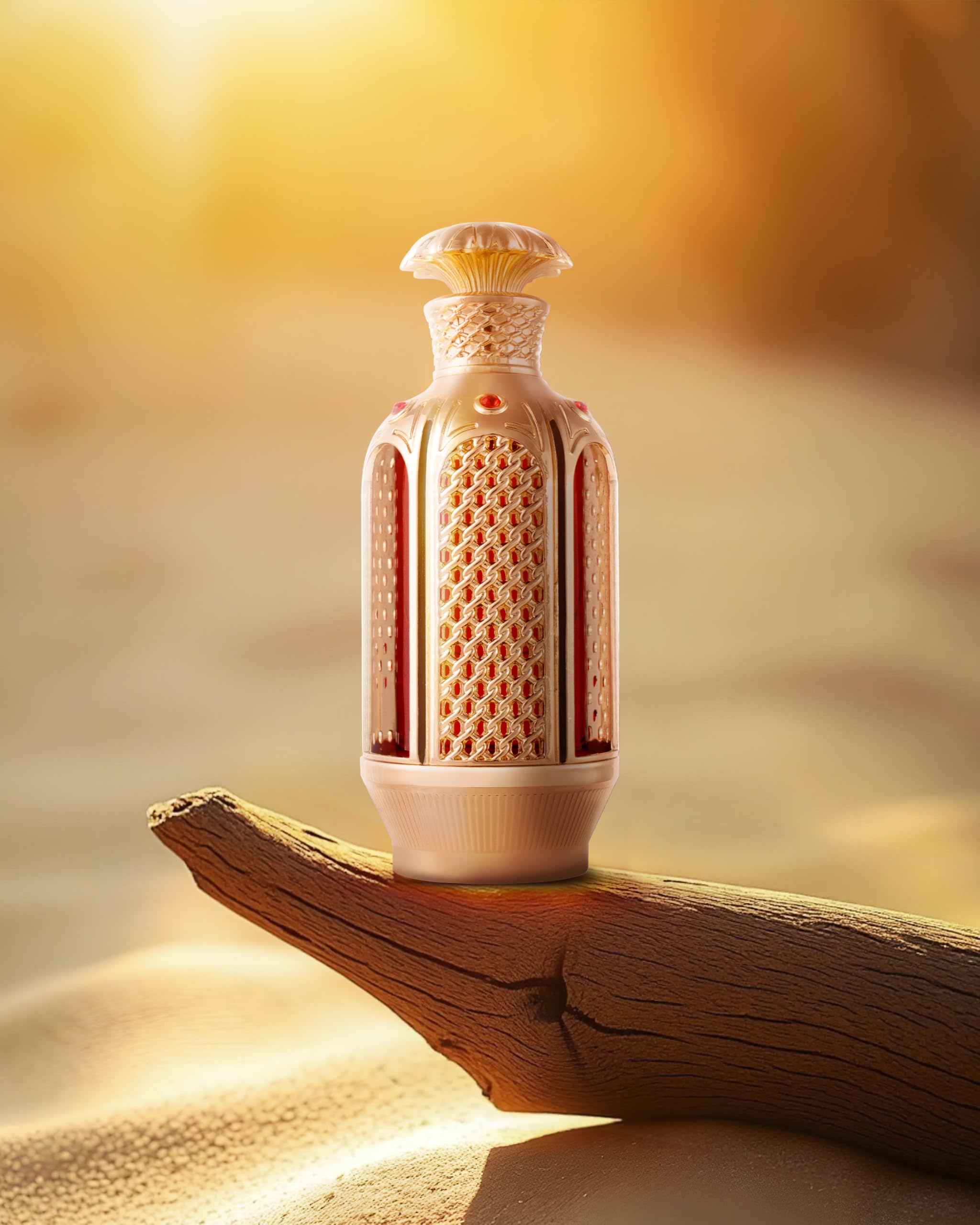 zimaya frasco de 18 ml junto a objetos para apreciar tamaño compacto