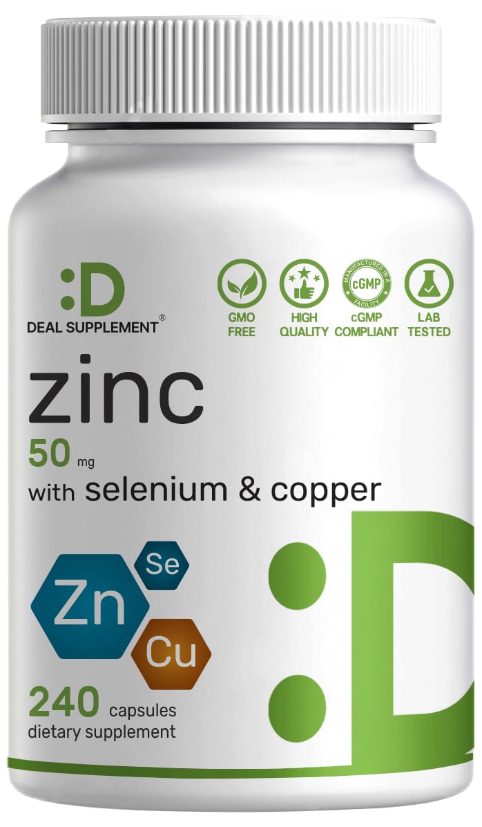 Zinc Picolinate frente del envase mostrando el sello y duración 8 meses