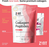 Detalle del polvo de Zint Keto Collagen mostrando textura fina y fácil disolución