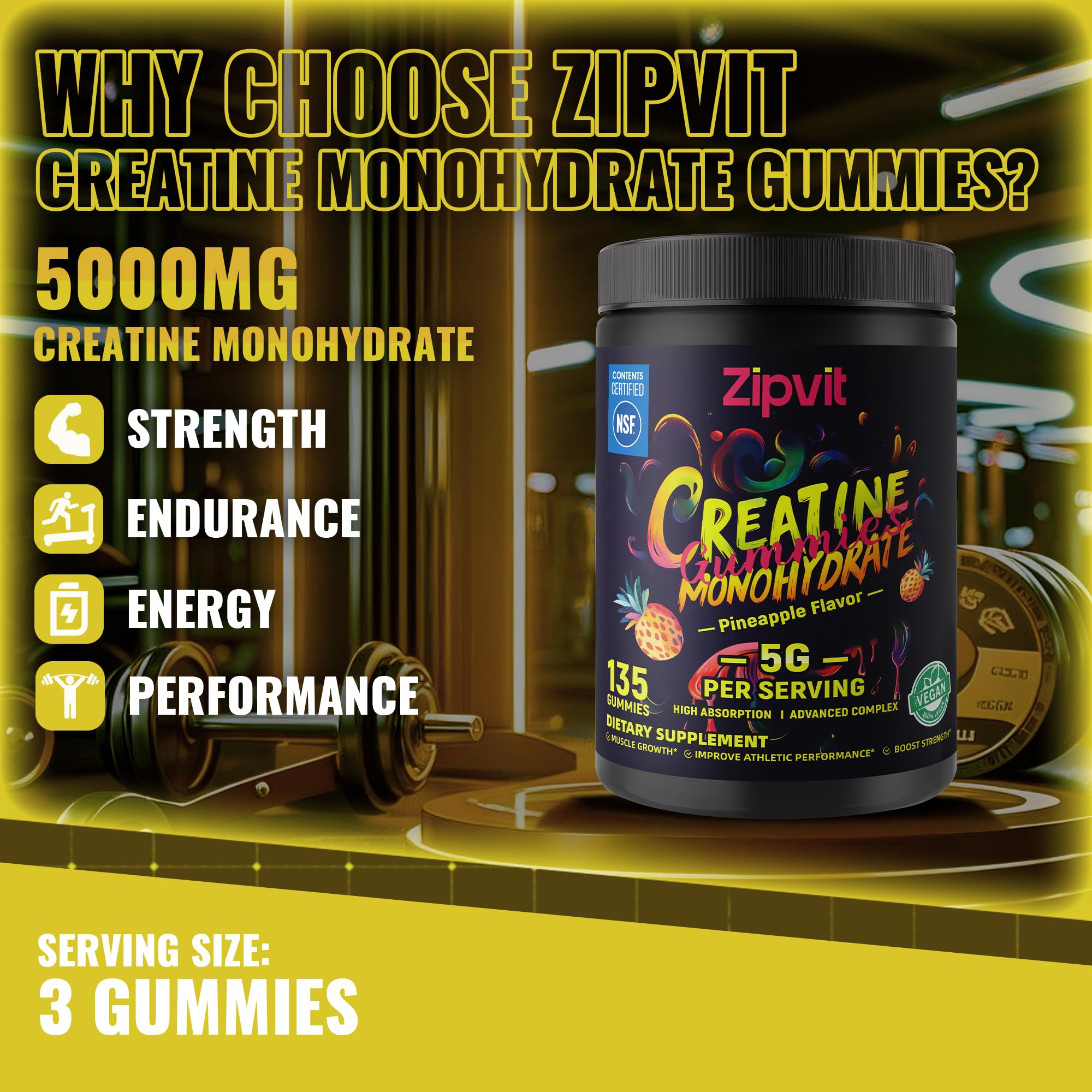 zipvit frasco abierto con gomitas visibles y ordenadas dentro