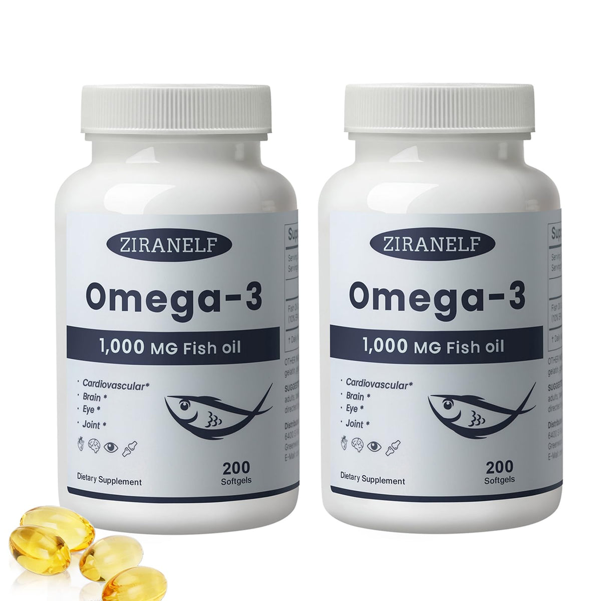 ZiranElf frente del envase mostrando presentación clara y beneficios de omega-3