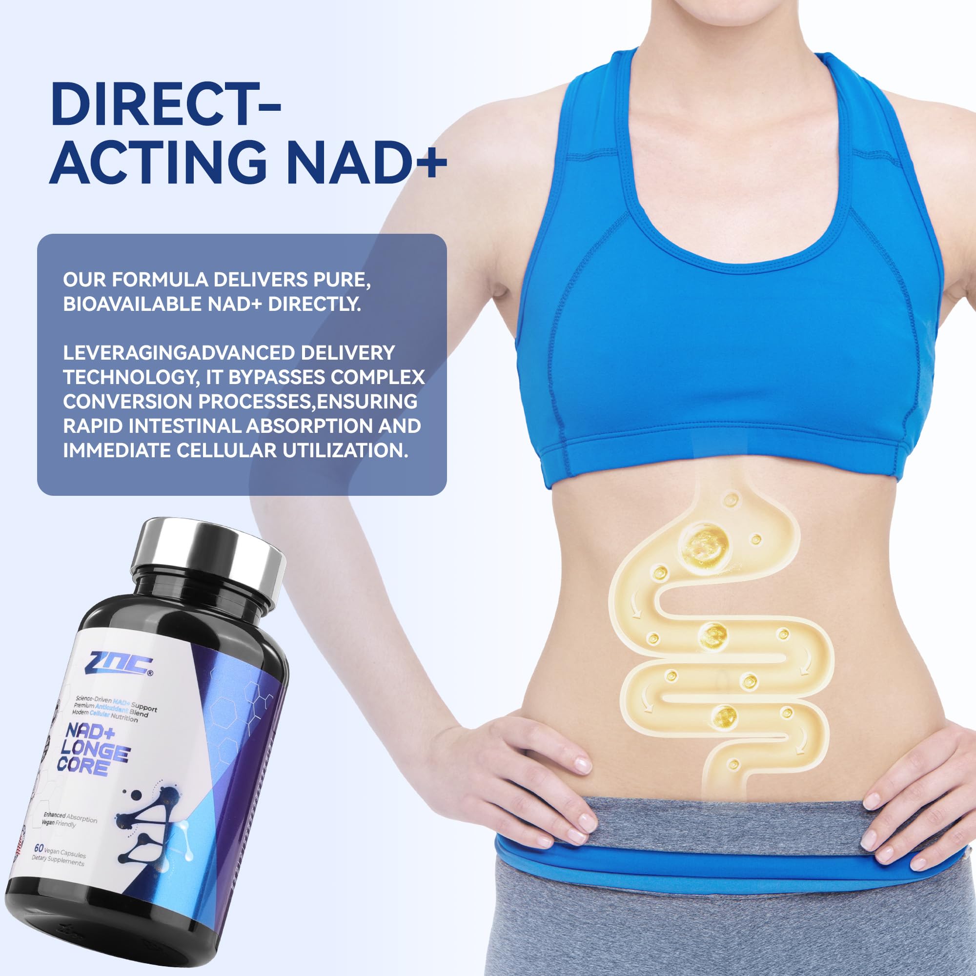 Detalle de la cápsula ZNC liposomal que muestra textura y protección