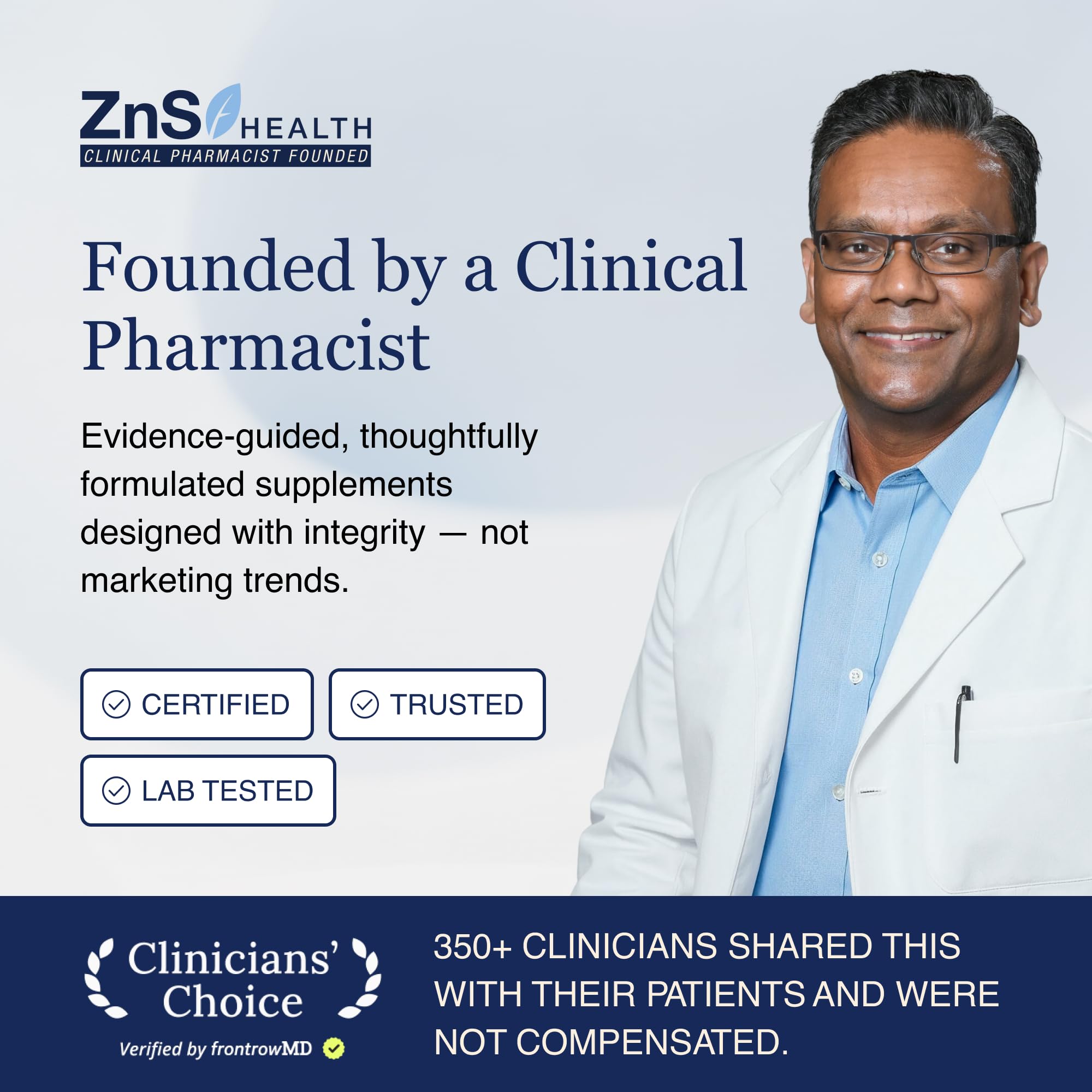 ZnS Health ambiente nocturno con cápsula para rutina de descanso