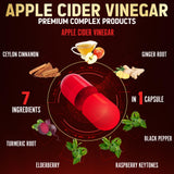 Polvo de vinagre de manzana y especias en primer plano de Zolotus