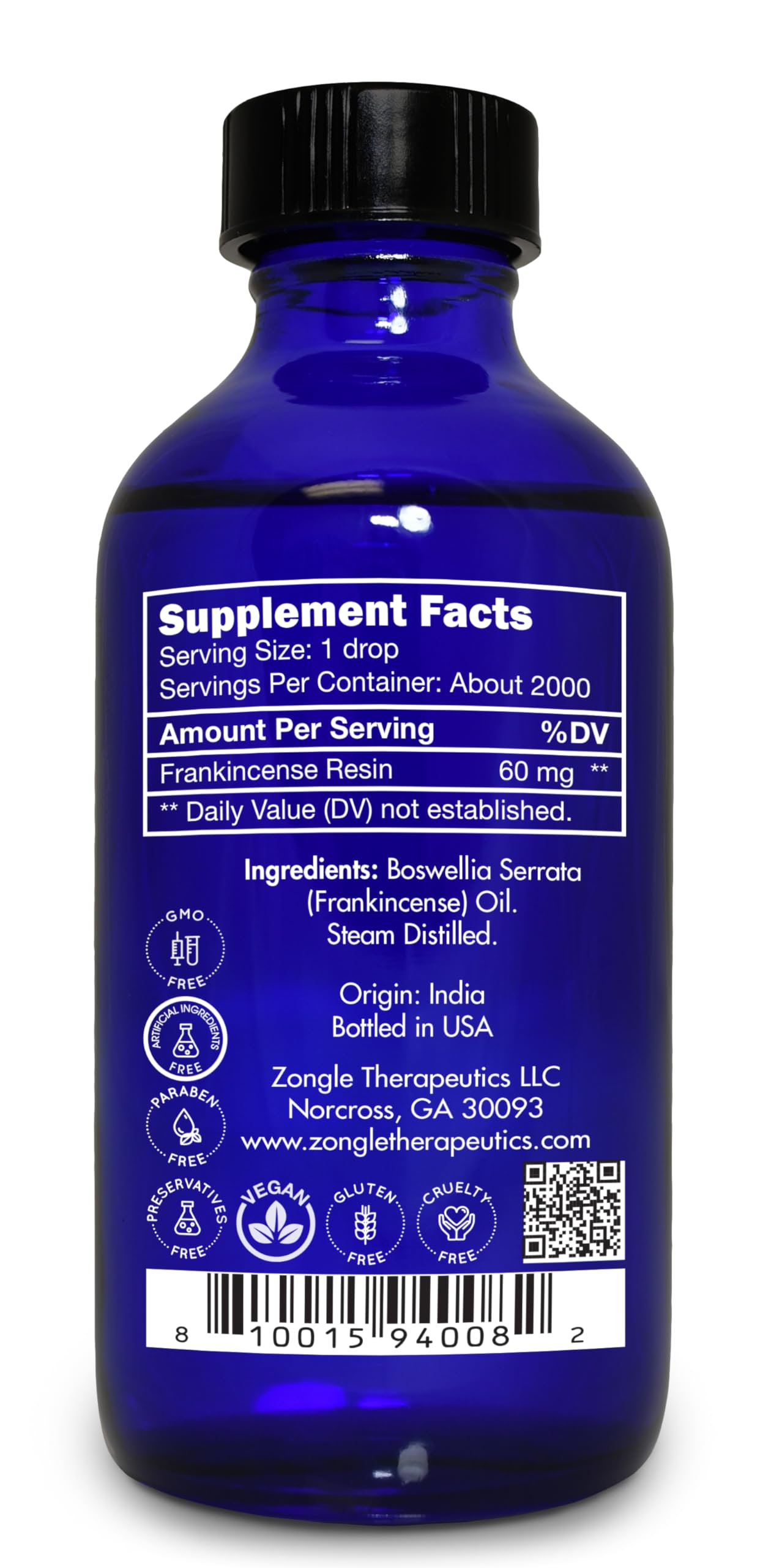 Zongle Therapeutics botella en ambiente de bienestar, ideal para aromaterapia