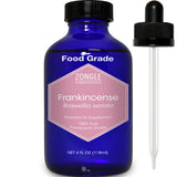 Zongle Therapeutics botella frontal mostrando aceite de incienso, pureza garantizada