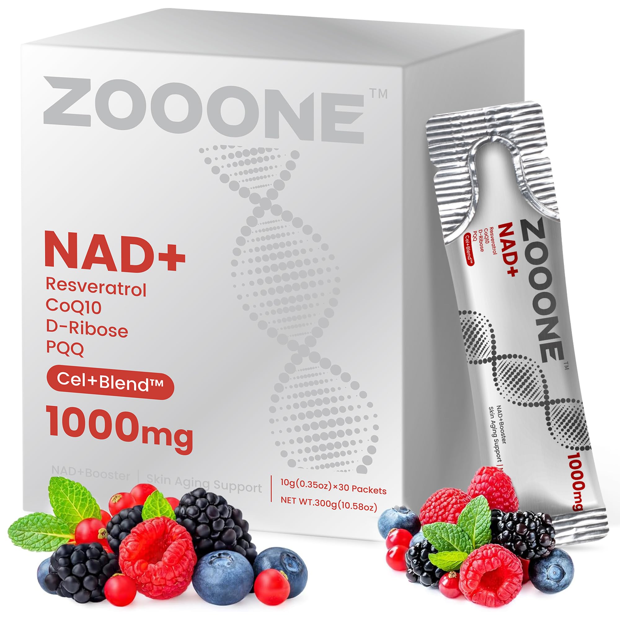 zooone frente del empaque mostrando presentación y beneficios visibles