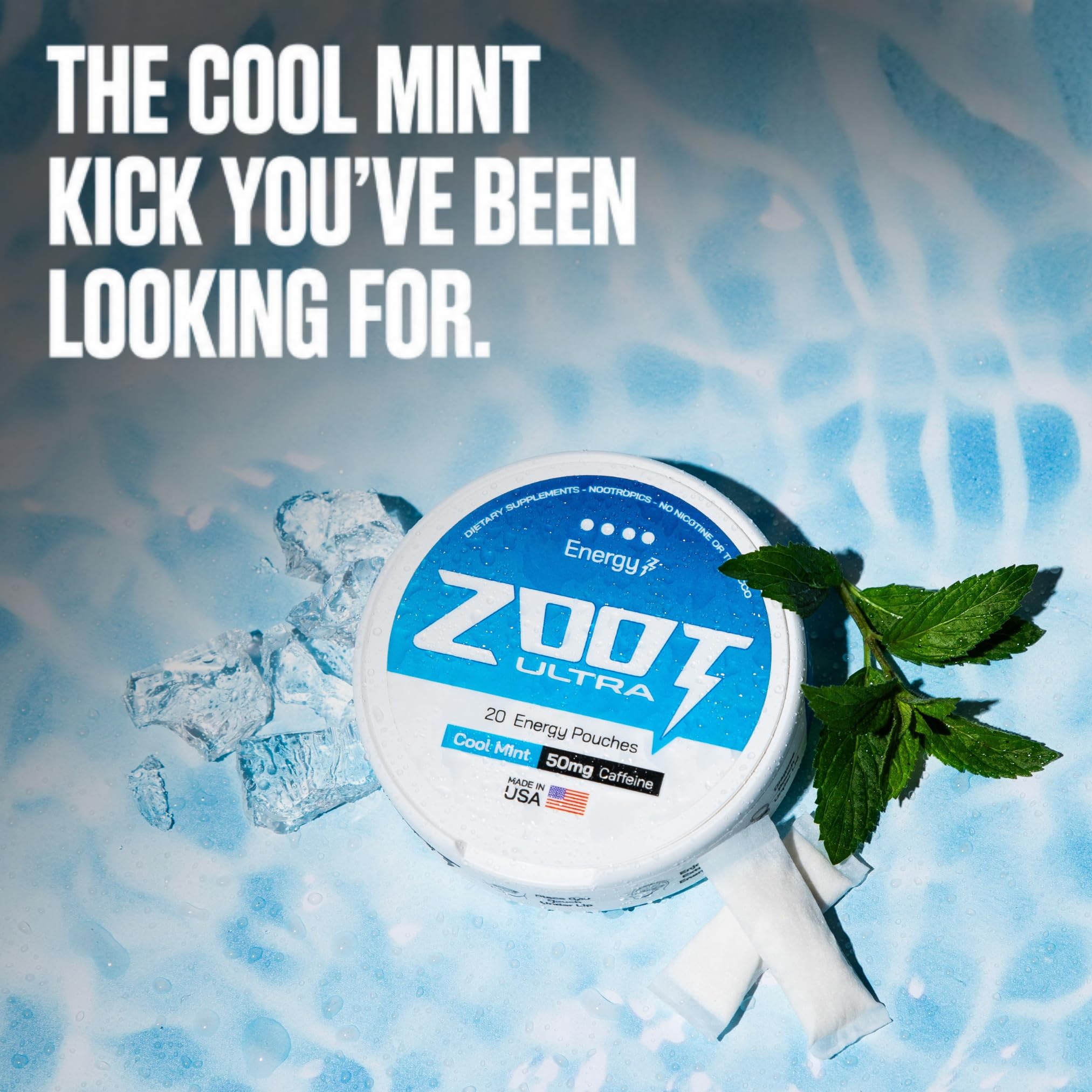 Zoot Ultra ambiente fresco Cool Mint que sugiere sensación refrescante