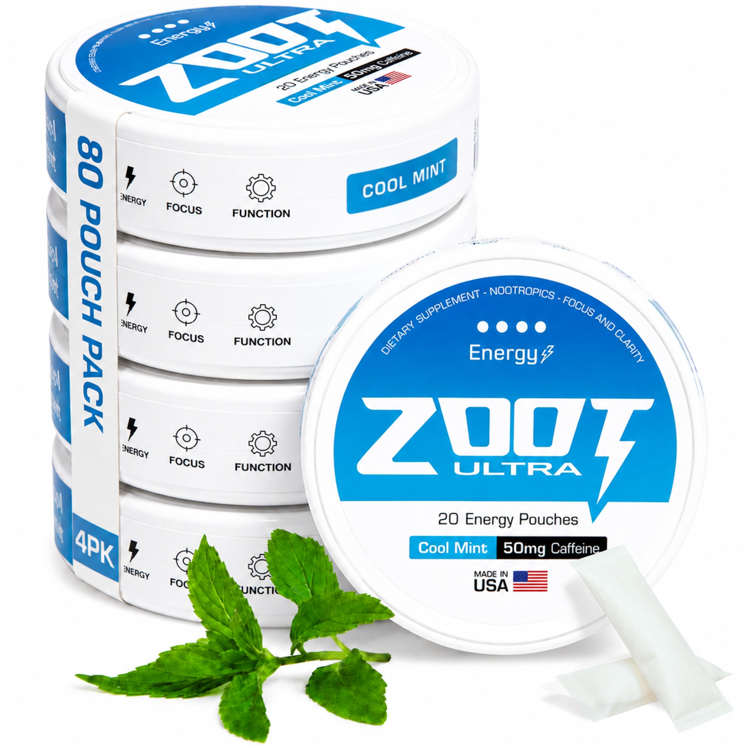 Zoot Ultra frente del empaque mostrando formato y beneficio portátil