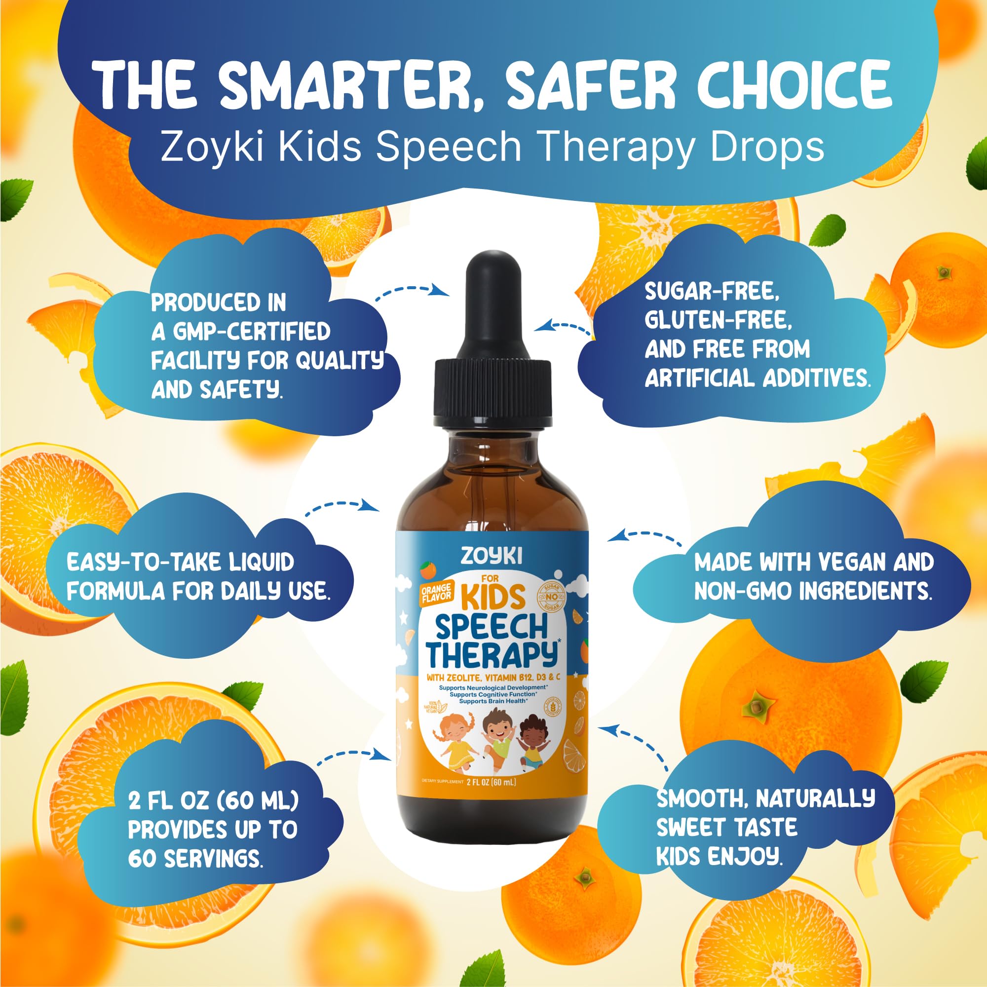 Zoyki etiqueta con ingredientes y perfil de vitaminas visible