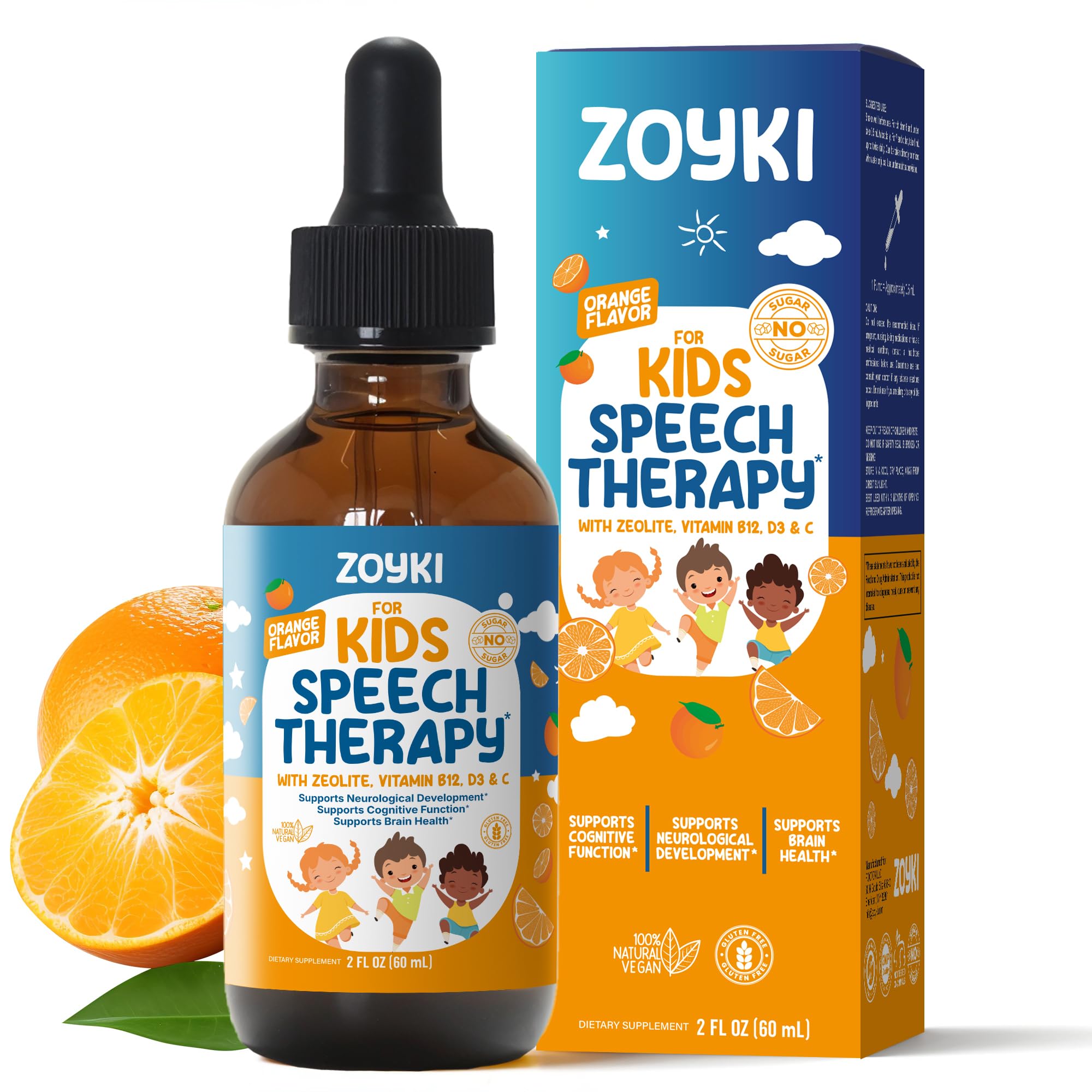 Zoyki vista frontal del empaque mostrando botella y beneficio nutricional