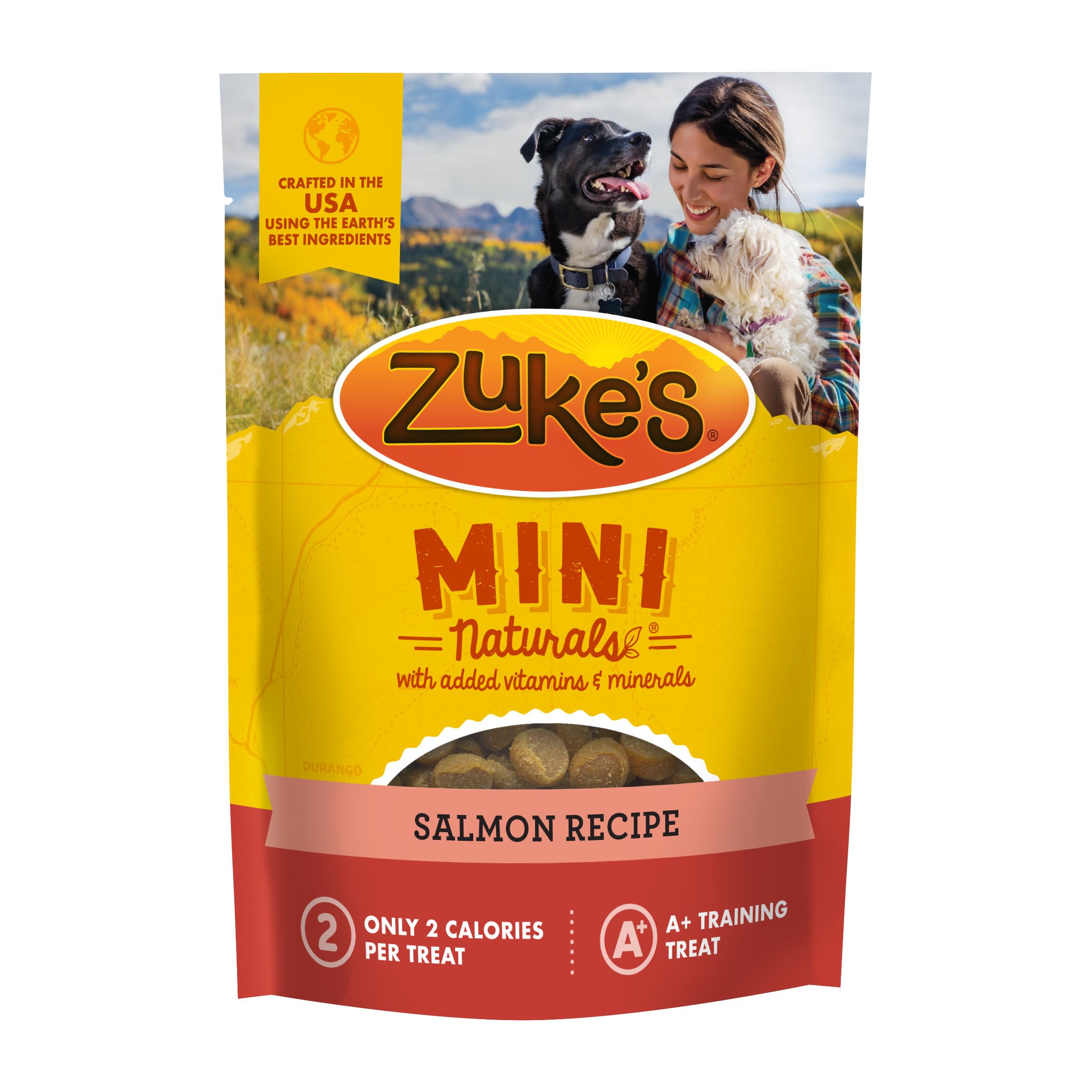 Zuke's frente del paquete 16 oz mostrando diseño y sello resellable