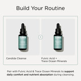 Zuma Nutrition primer plano de ingredientes naturales listados en la etiqueta