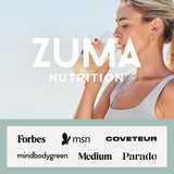 Zuma Nutrition embalaje con sello GMP y pruebas de laboratorio