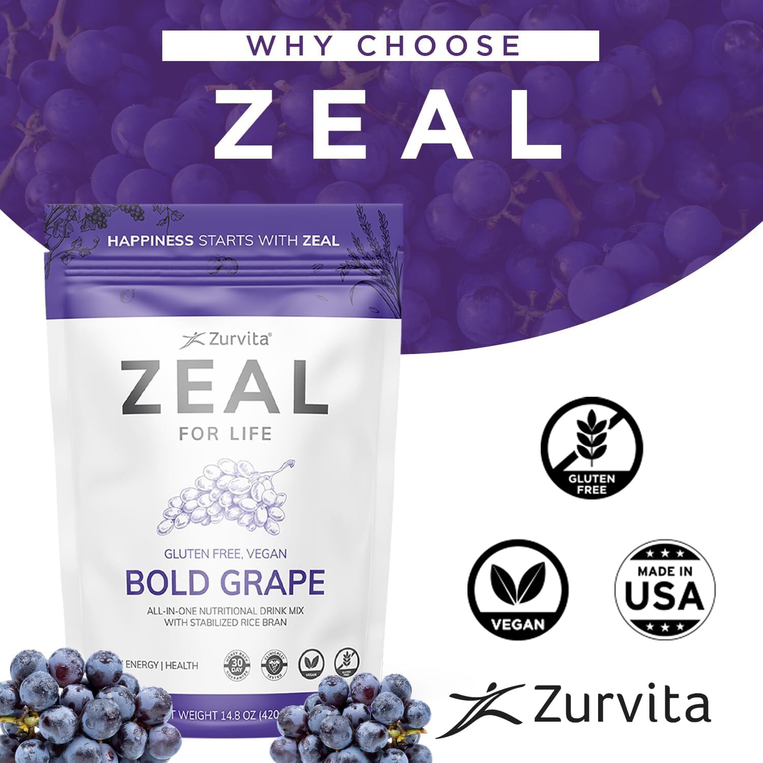 Zurvita Zeal preparación: cucharada y agua para una mezcla rápida y práctica