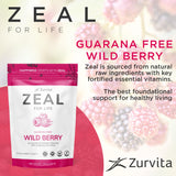 Bolsa Zurvita Zeal junto a mano para escala, tamaño y raciones claras