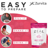Batido de Zurvita Zeal en mesa de desayuno, Zurvita apoya rutinas cotidianas