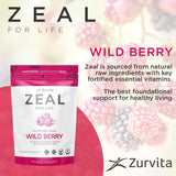 Zurvita Zeal vaso preparado con bebida fría y beneficio de energía