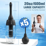 Zuurager tanque 600ml siendo llenado para una sesión completa