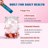 Zwrhealth etiqueta con lista de electrolitos y vitaminas para confianza