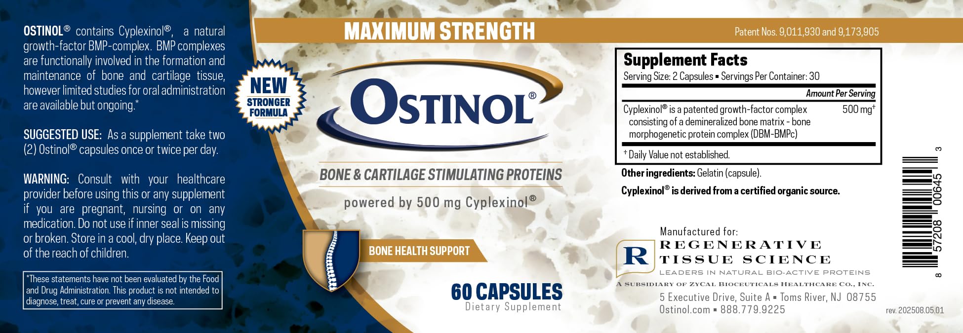 ZYCAL Ostinol en ambiente hogareño para estilo de vida activo