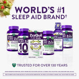 ZzzQuil frasco junto a una regla para comparar tamaño y cantidad