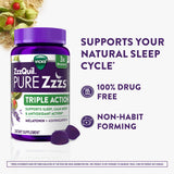 ZzzQuil gominolas en mano mostrando tamaño y porción práctica