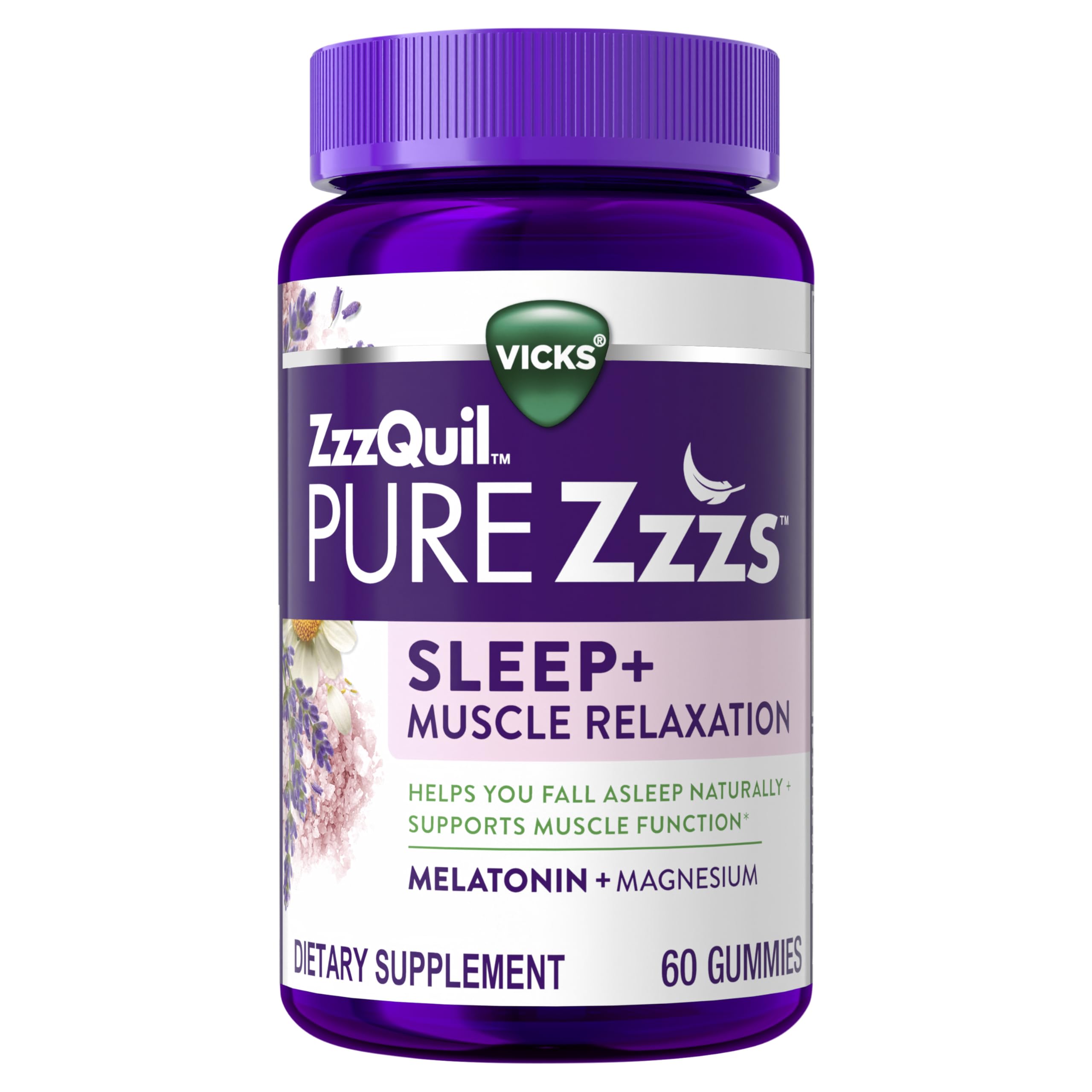 ZzzQuil empaque frontal mostrando variedad y beneficios para dormir
